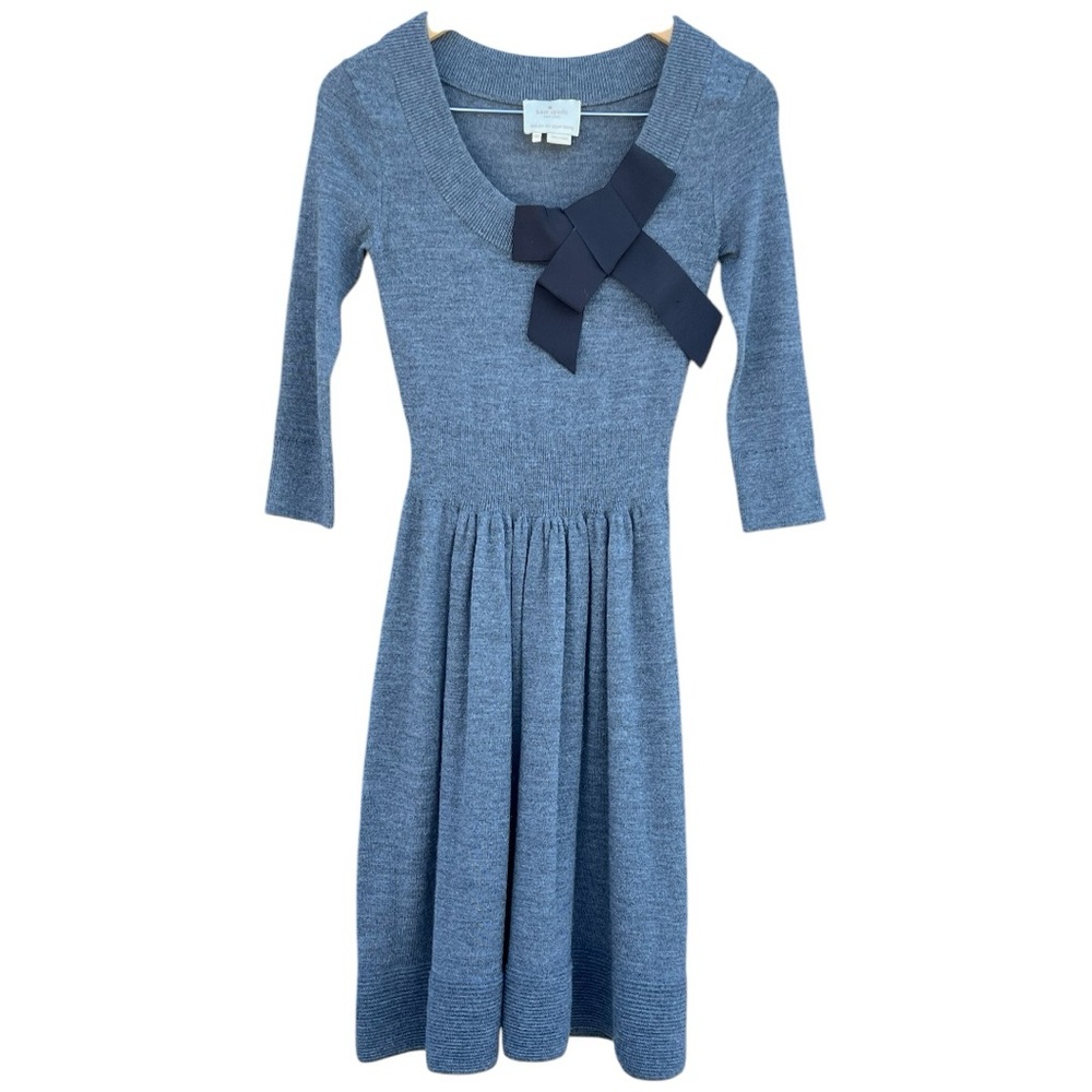 Kate Spade | Wool 3/4 Sleeve Dress | XXS - Picture 3 of 13